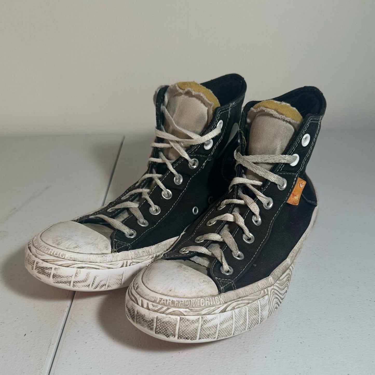 Converse Black High-Top Sneakers with Star Logo