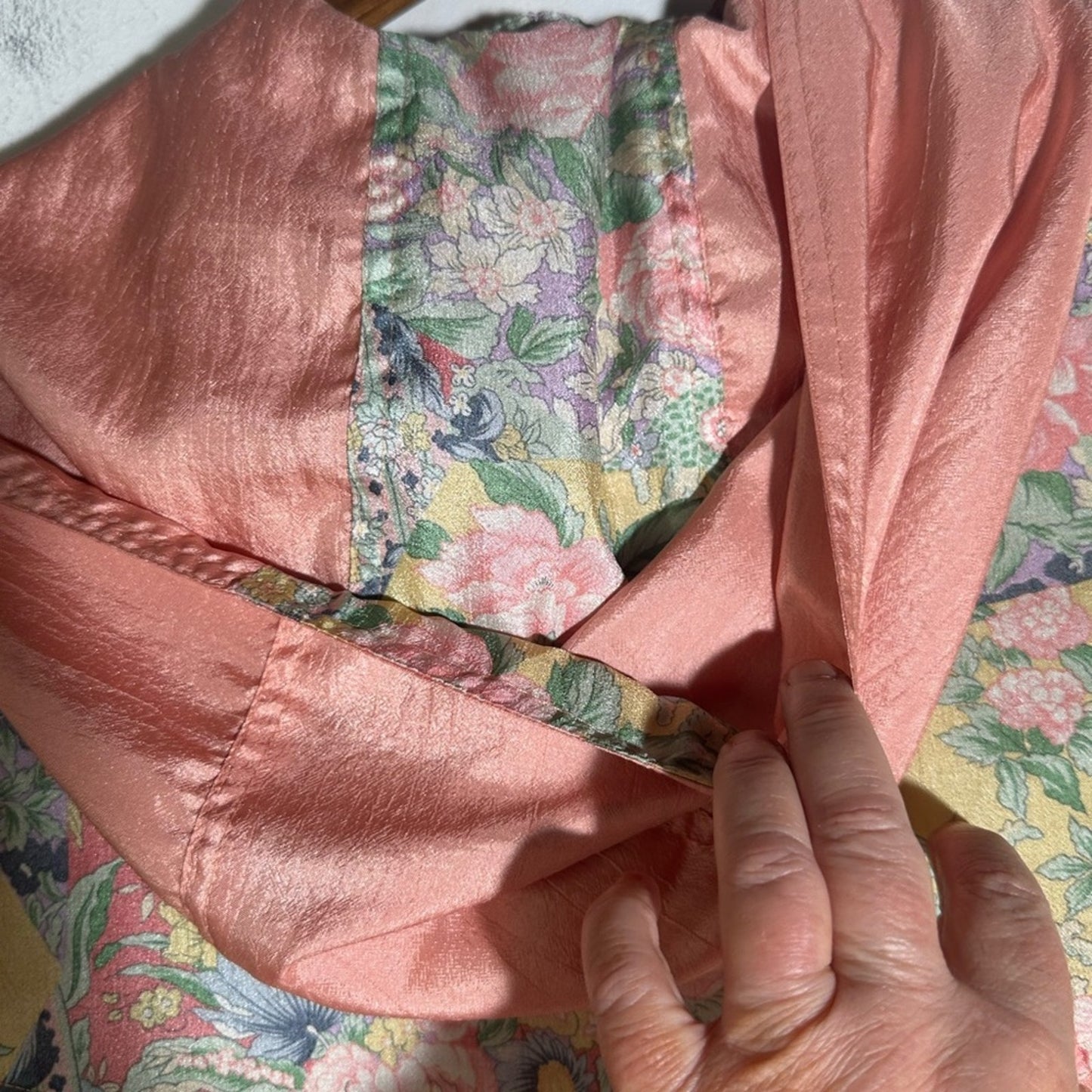 VINTAGE Floral Patchwork Hooded Jacket