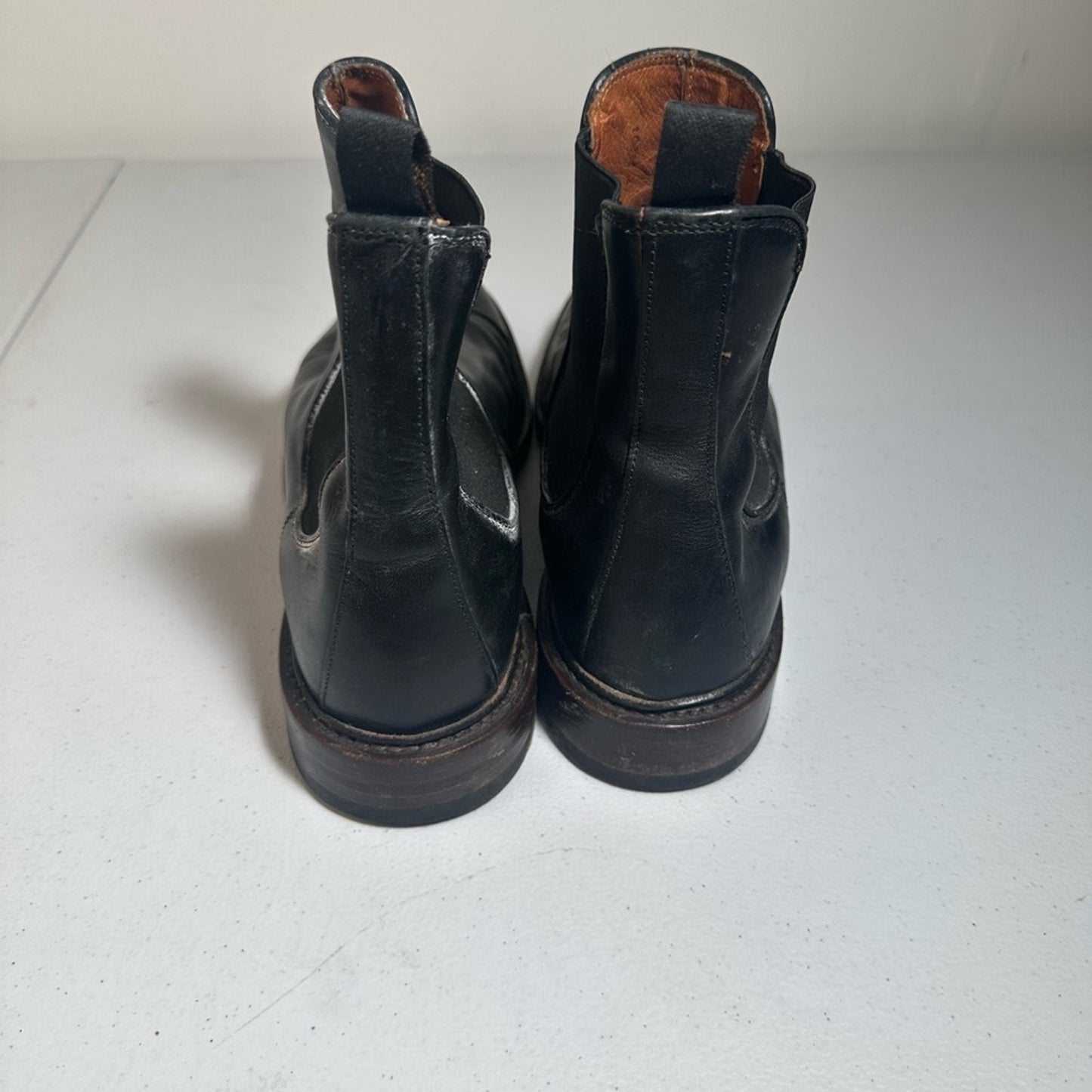 Frye Black Leather Chelsea Boots
