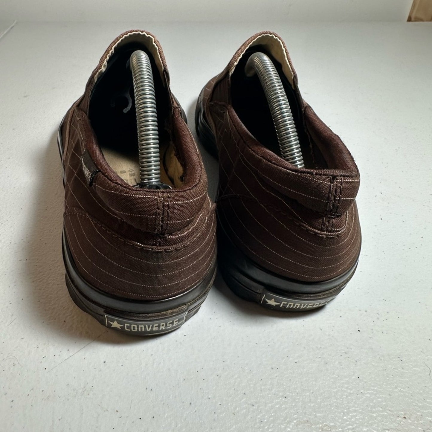 Converse Men's Brown Striped Sneakers