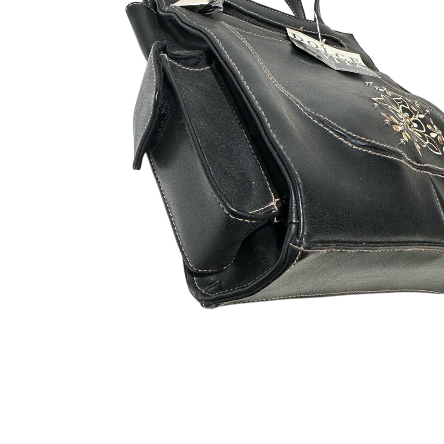 Dolce Vita Black Shoulder Bag with Structured Design