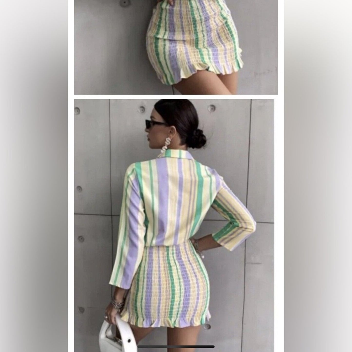 Zara Striped Multicolor Dress