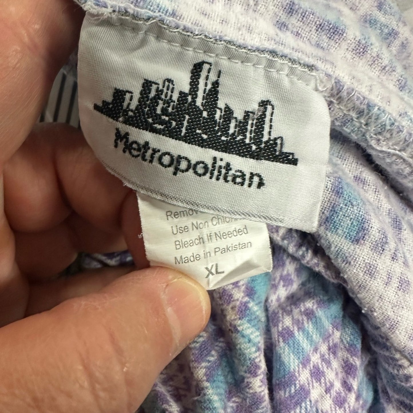 Plaid Pajama Pants in Blue and Purple