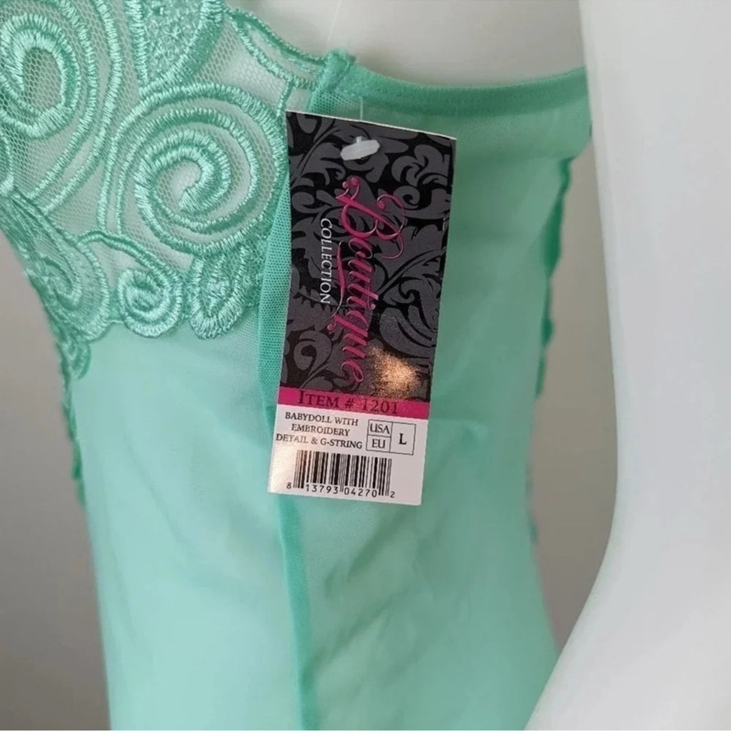 Elegant Turquoise Lace Nightie NWT