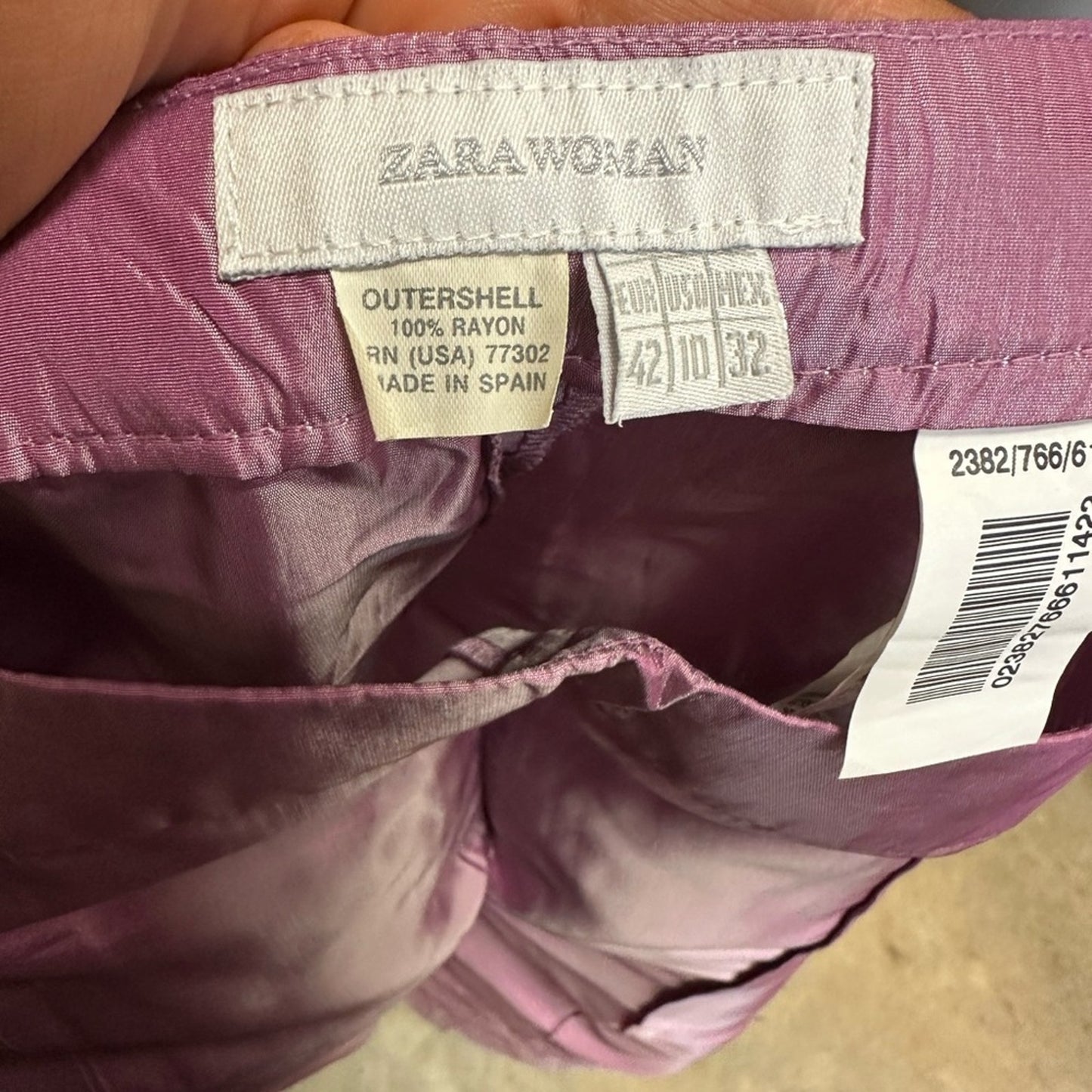 Zara Vibrant Purple Satin Pants
