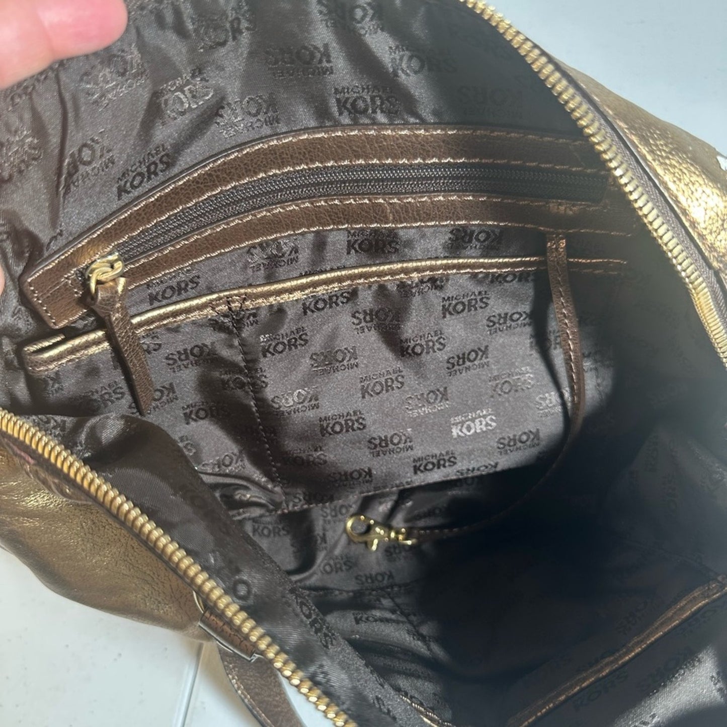 Michael Kors Barrel Gold Studded Women's Handbag