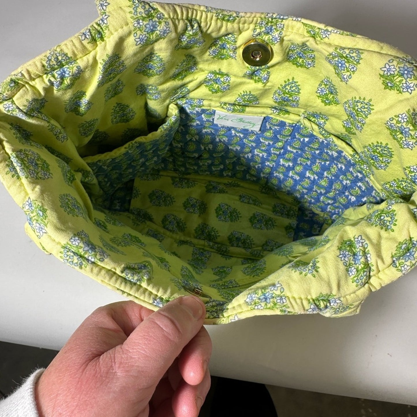 Vibrant Yellow and Green Geometric Tote Bag