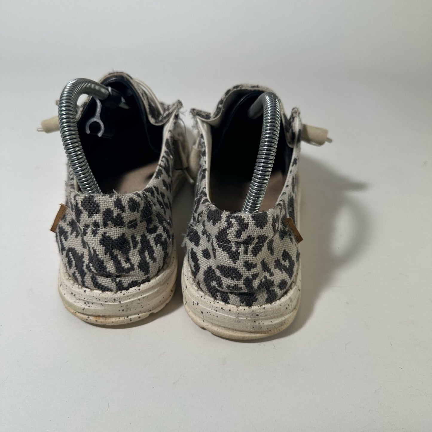 Hey Dude Wendy Cheetah Print Loafers with Soft Canvas Upper and Flexible Sole