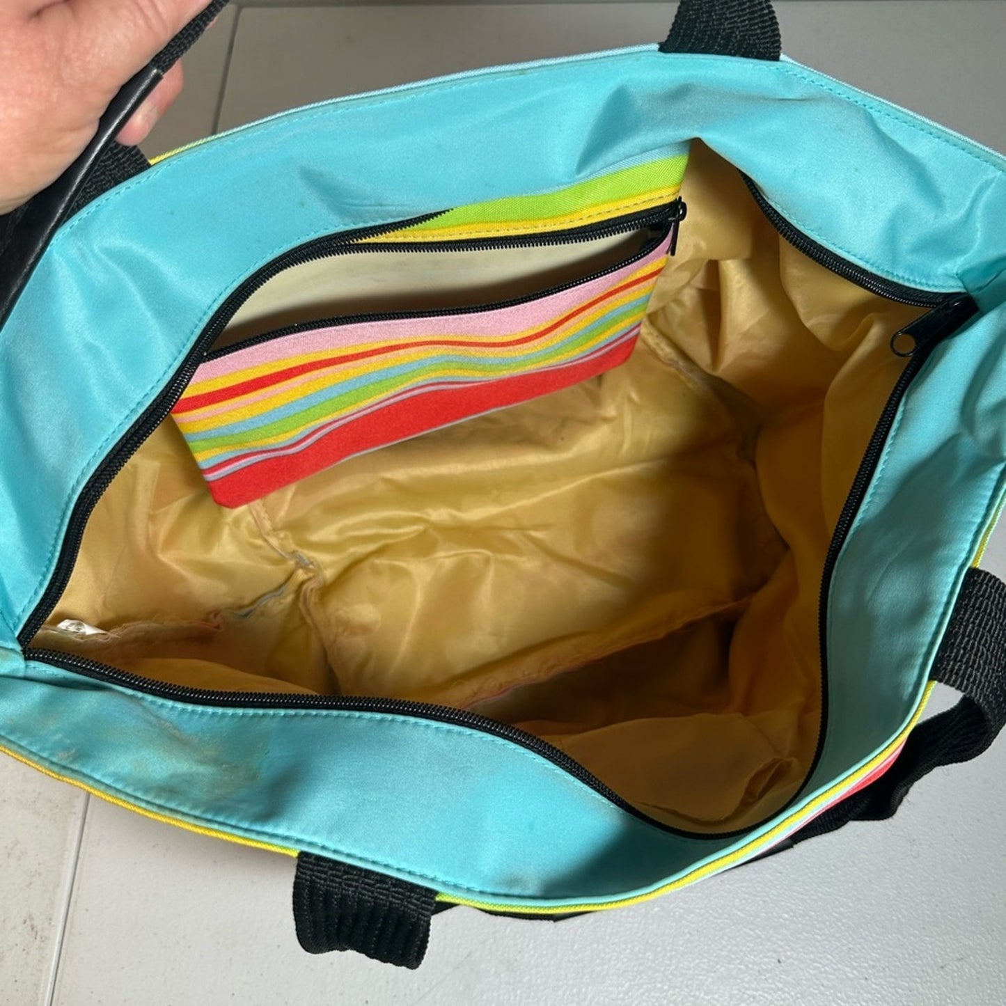 Vincelli Colorful Striped Tote Bag