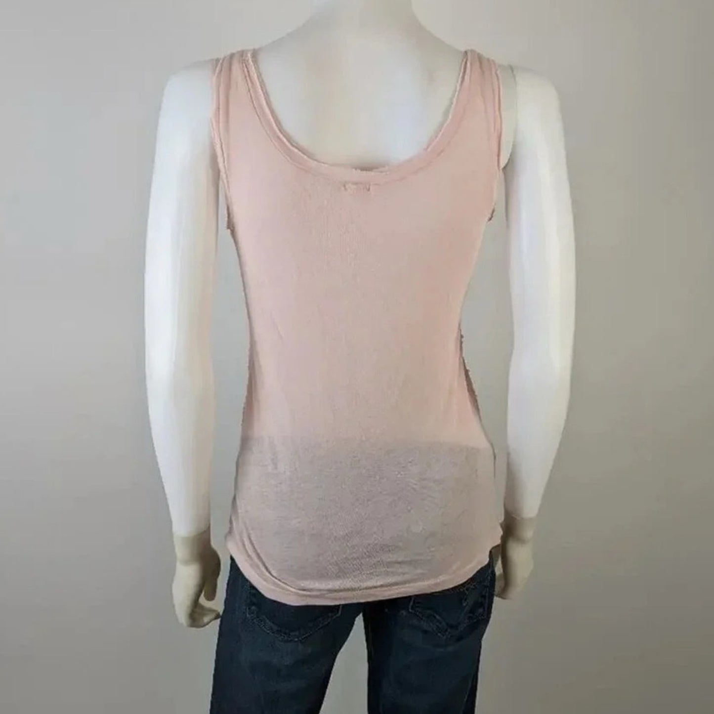 Women's Pink Sequin Tank Top