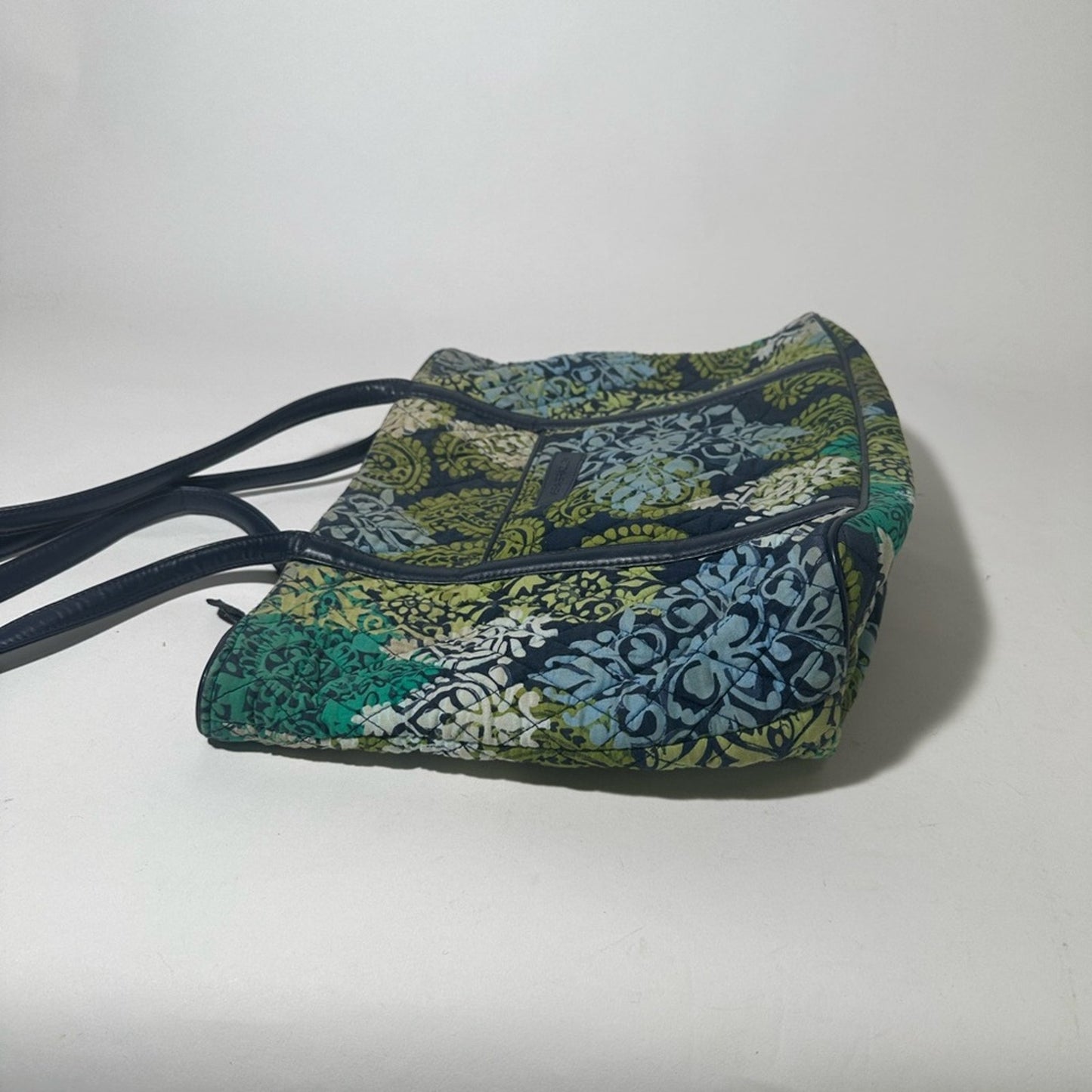 Vera Bradley Quilted Green and Blue Tote Bag