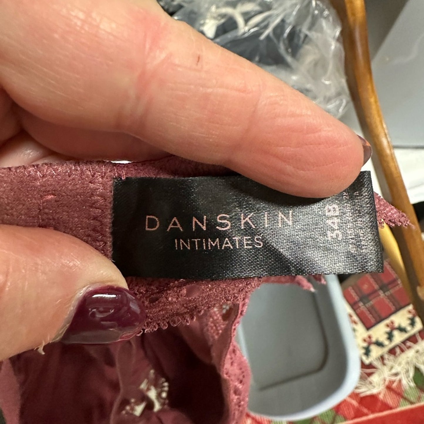 Lace Bralette in Burgundy