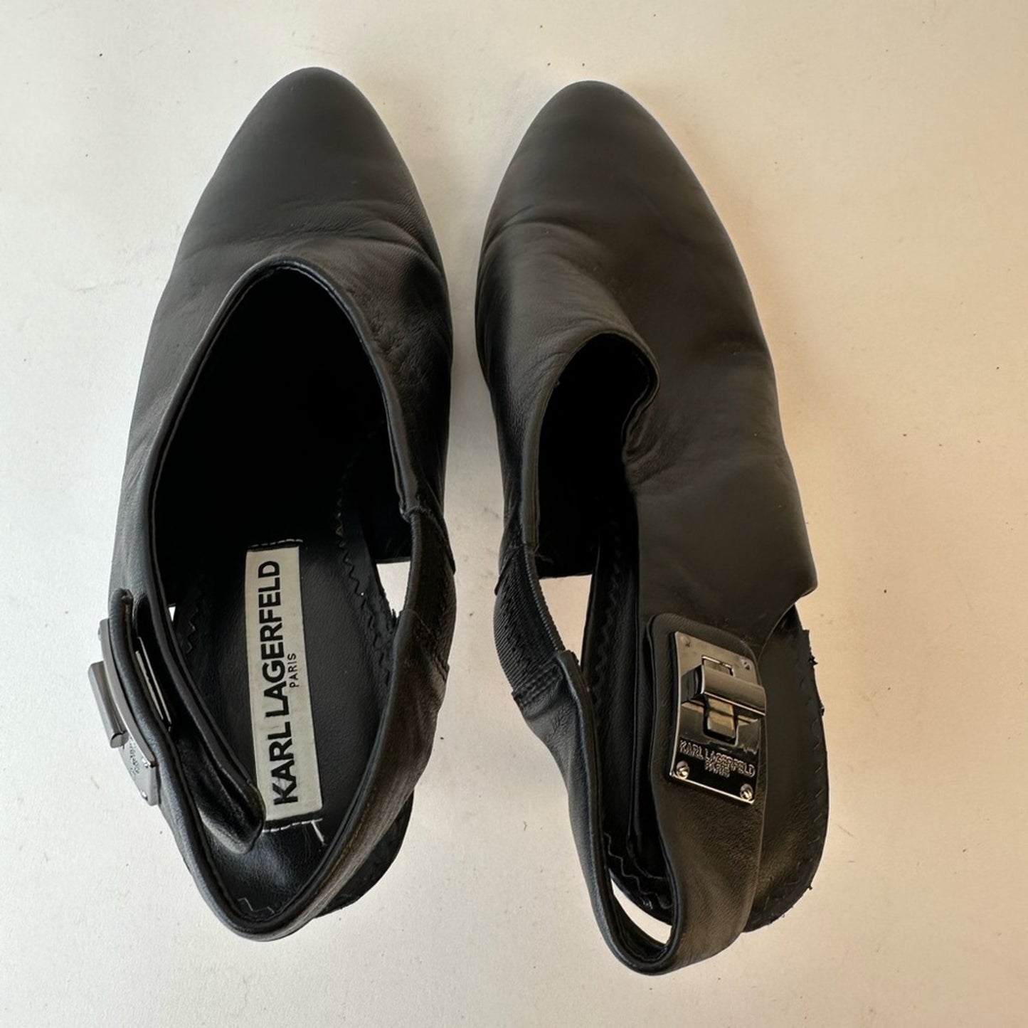 Karl Langerfield Maddie Slingback Heel Booties
