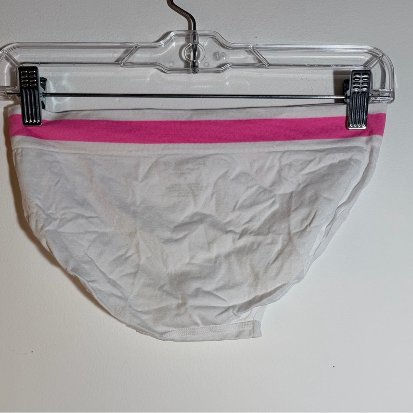 NWOT Juicy Couture White Underwear with Pink Waistband