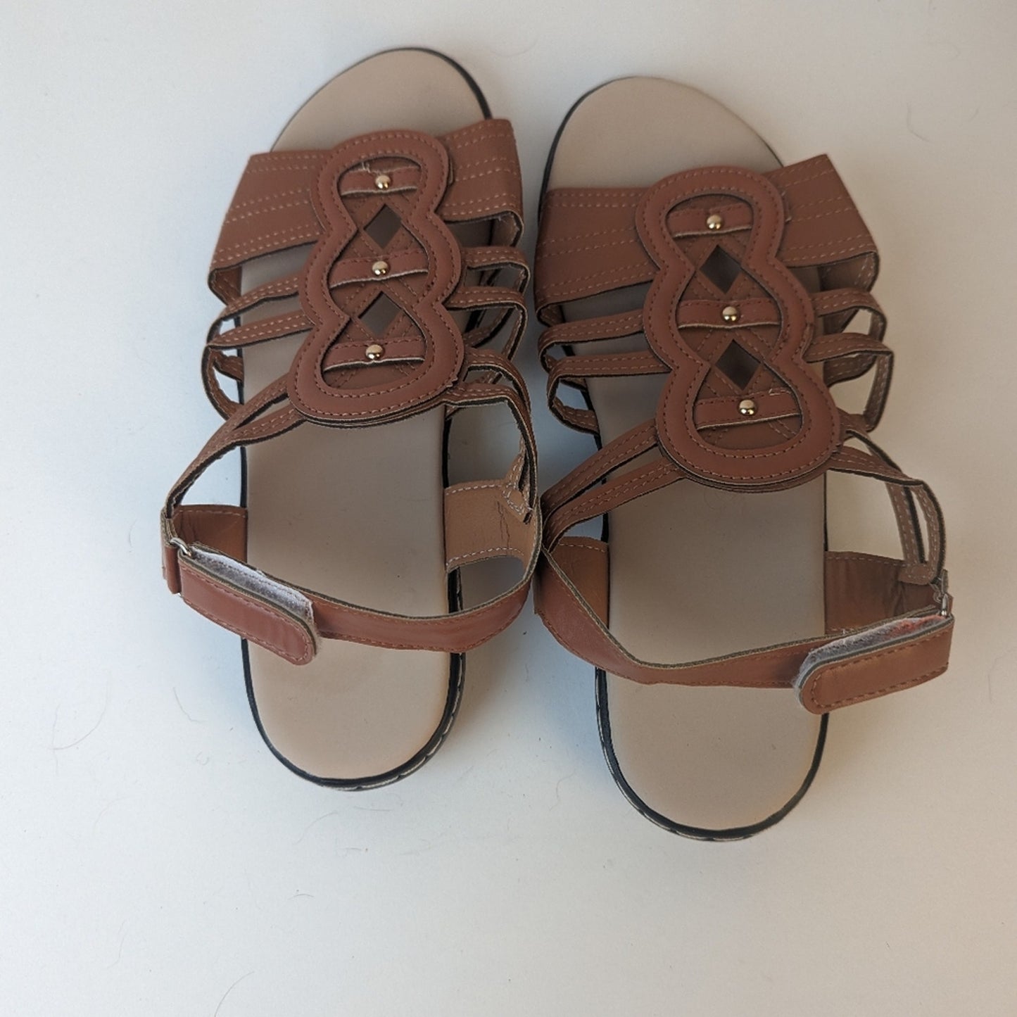 Faux Leather NWOT Sandals - 9