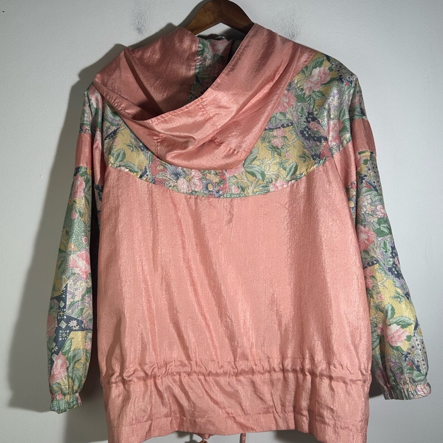 VINTAGE Floral Patchwork Hooded Jacket