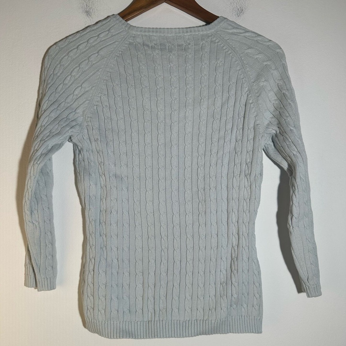 Tommy Hilfiger Baby Blue Cable Knit Sweater