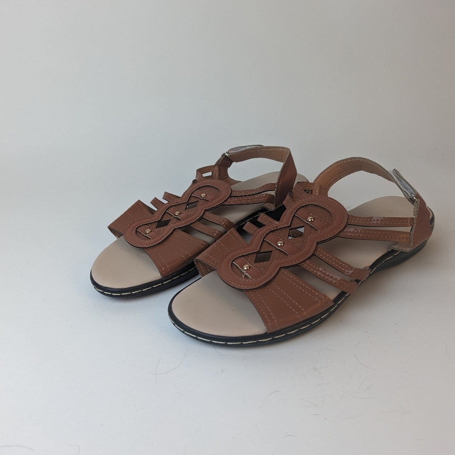 Faux Leather NWOT Sandals - 9