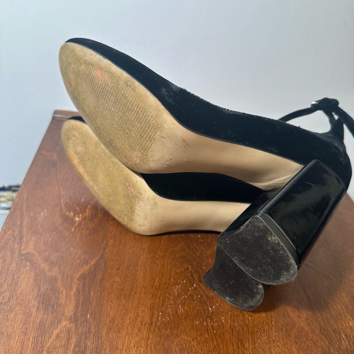 Marc Fisher Elegant Black Velvet Women's Heels