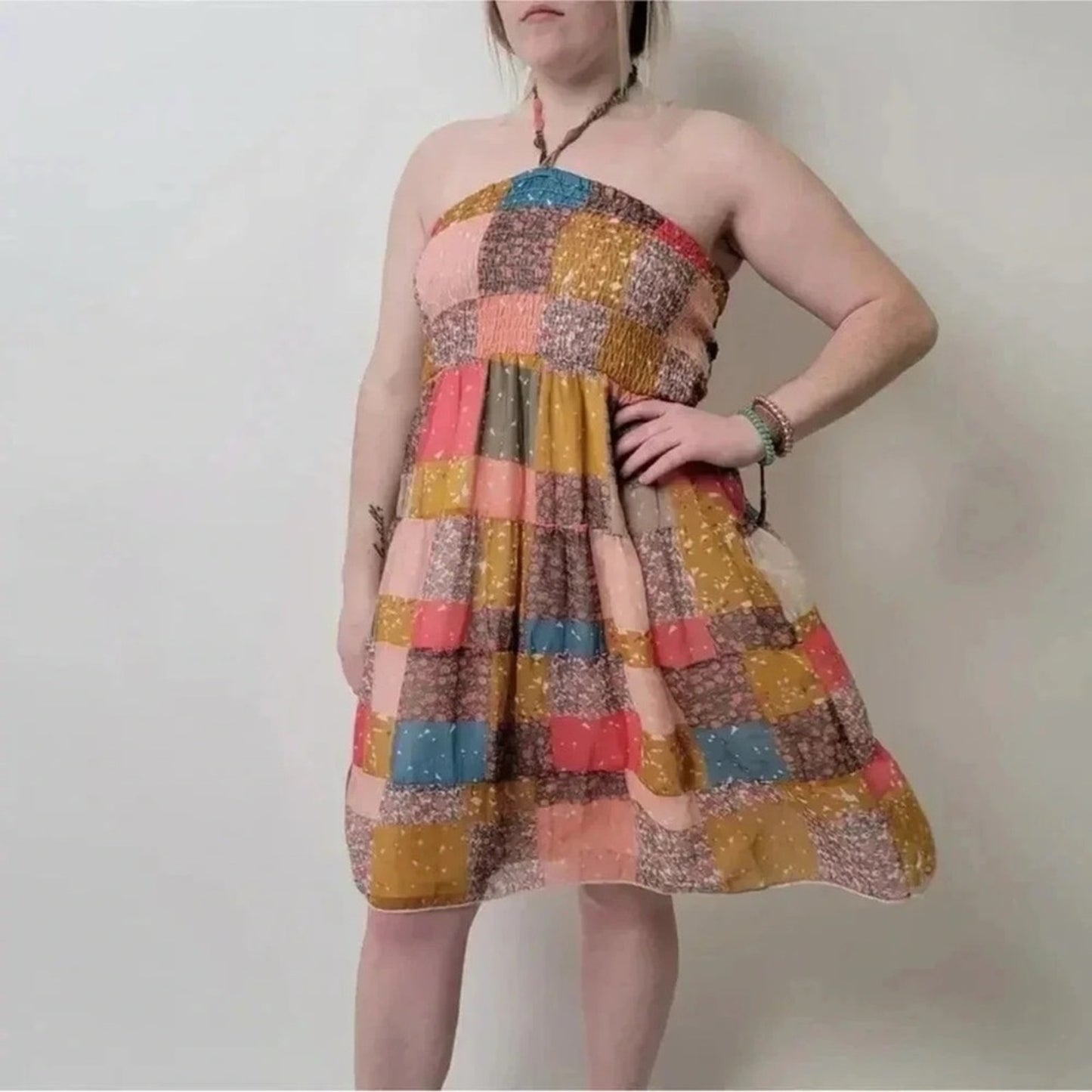 American Rag Patchwork Summer Dress