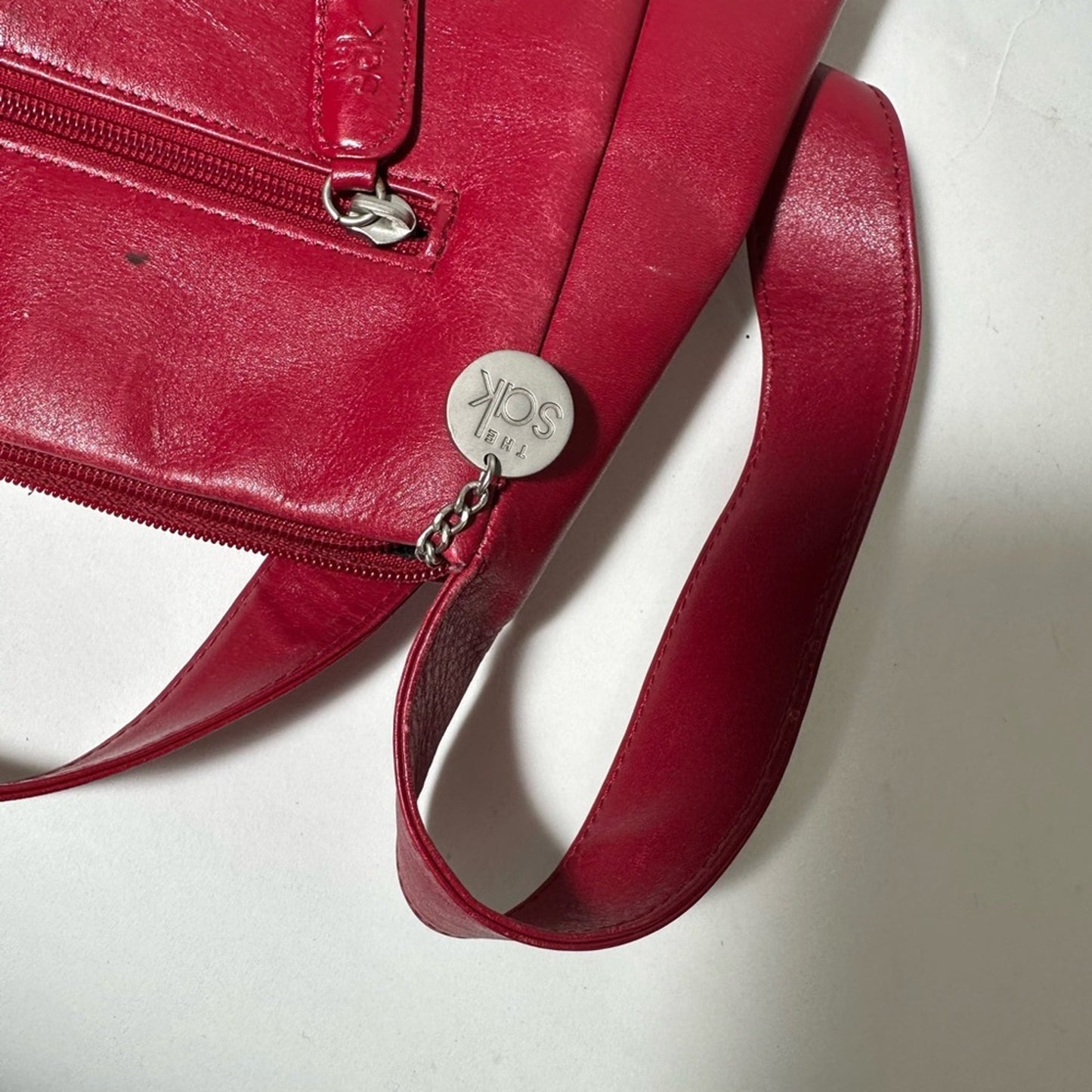 The Sak Rich Red Canvas Shoulder Bag