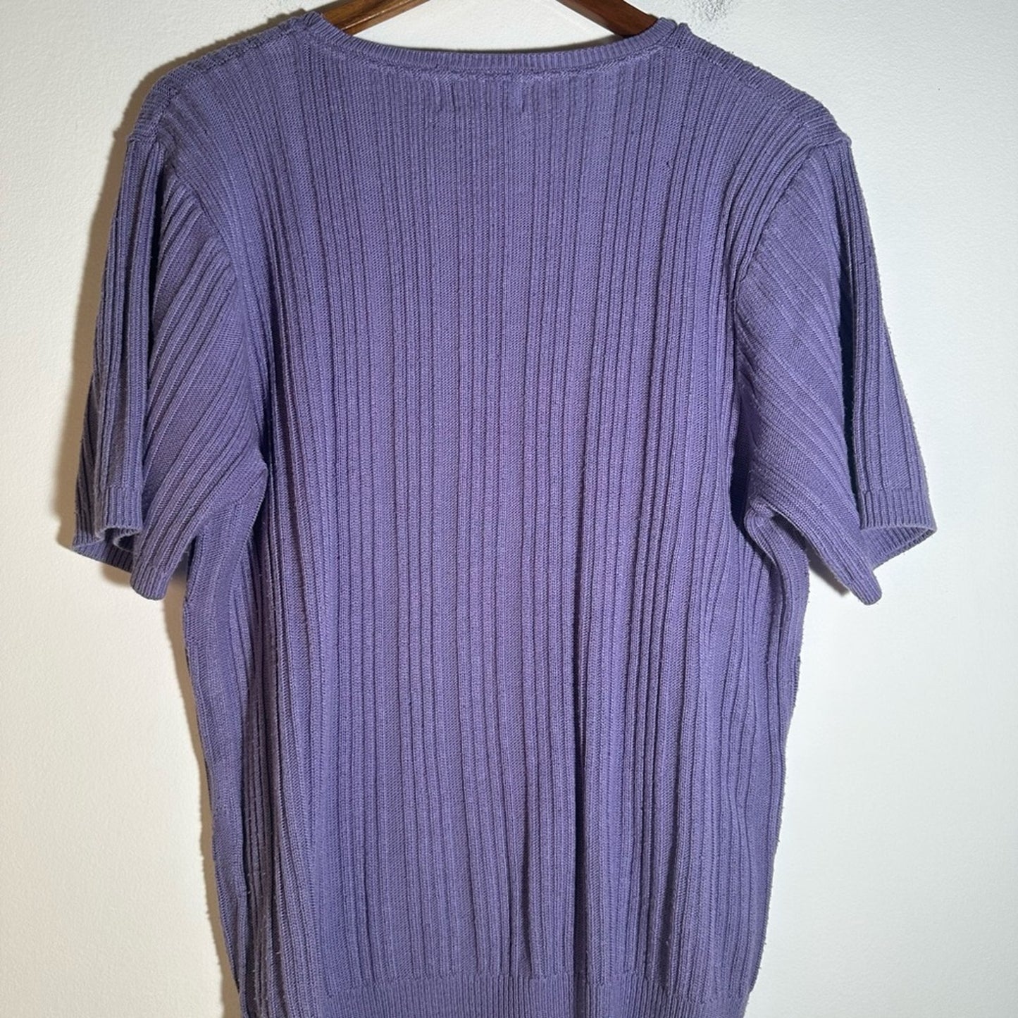 Alfred Dunner Lilac Cable Knit Sweater