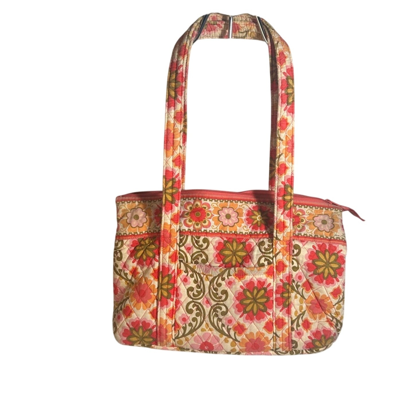 Vera Bradley Floral Pink and Cream Women's Bag