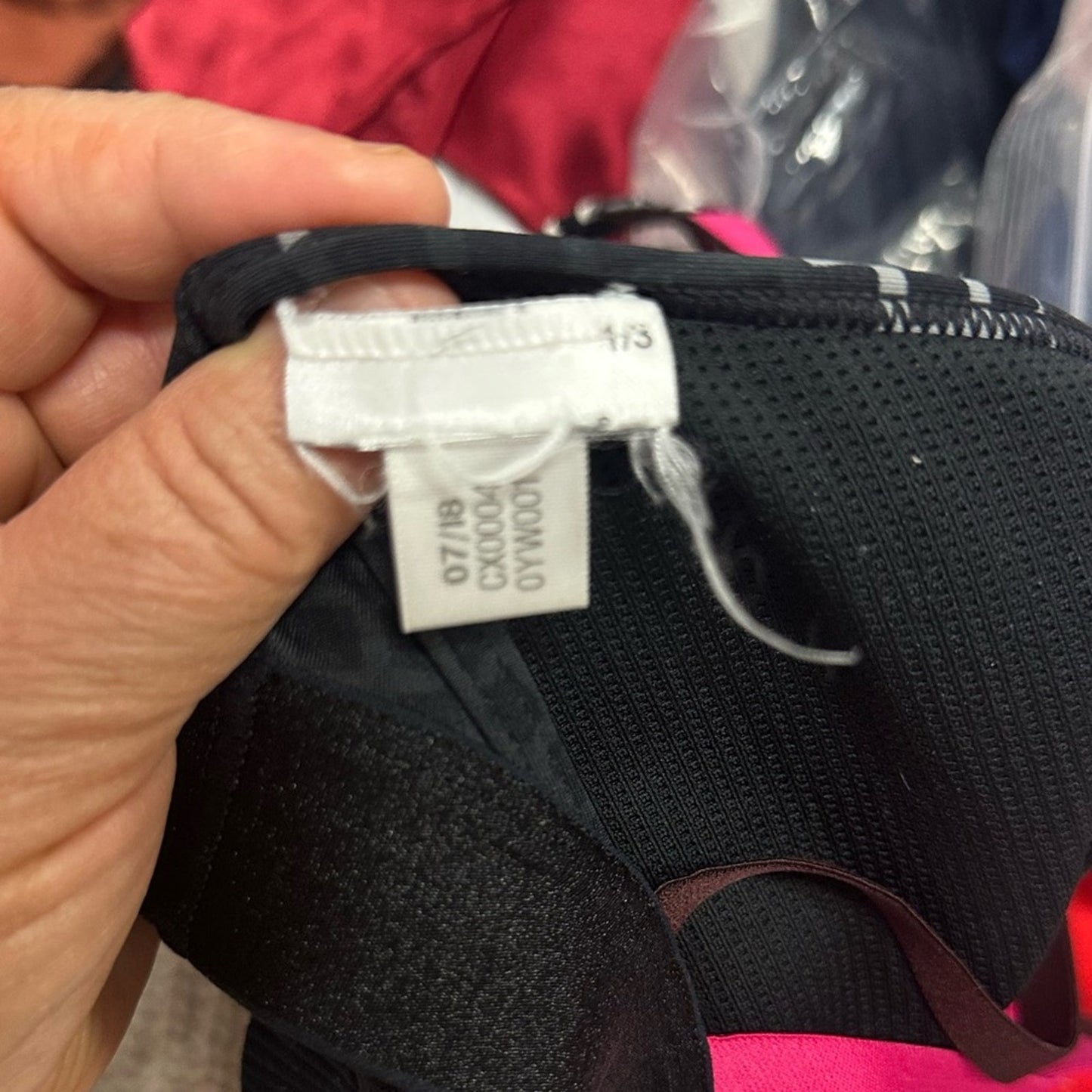 Adidas Black and White Women's Sports Bra