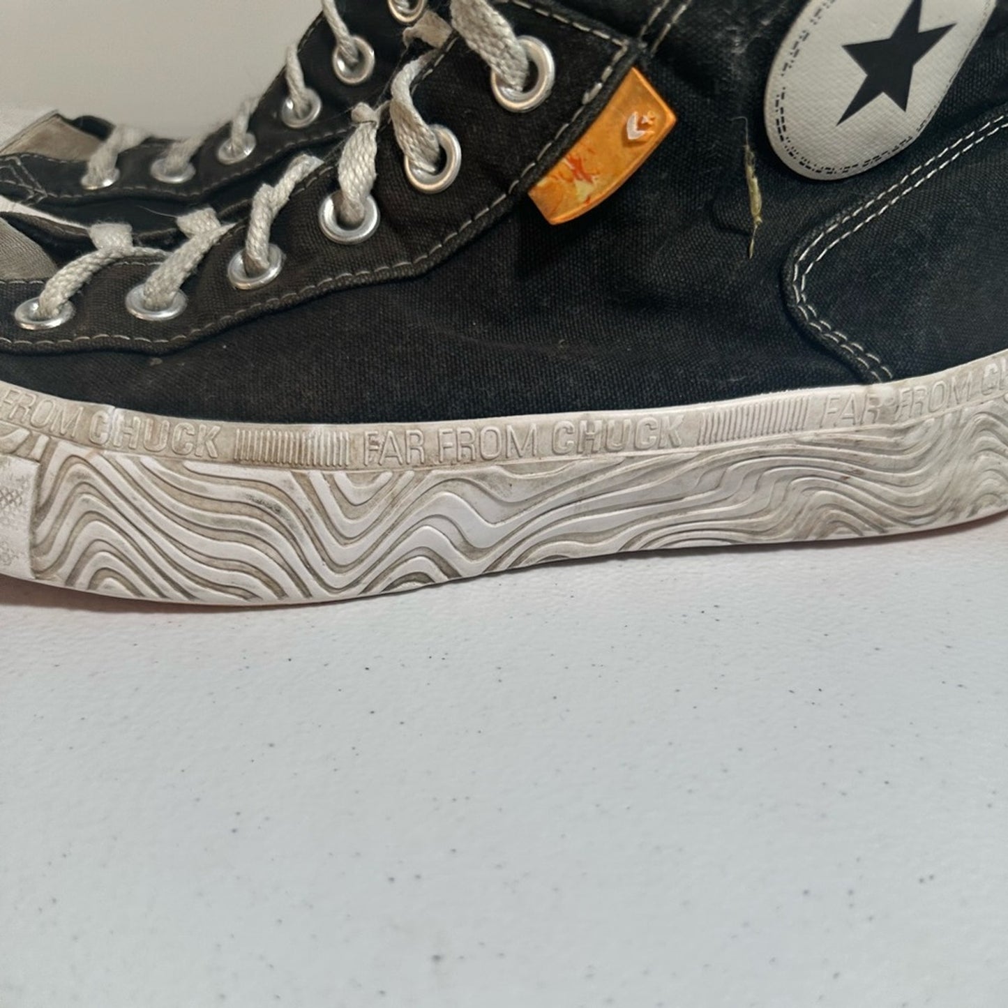 Converse Black High-Top Sneakers with Star Logo