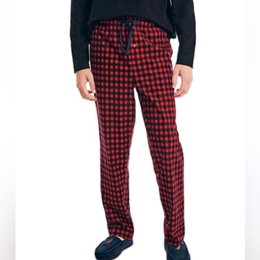 J. Crew Red and Black Checkered Sweatpants