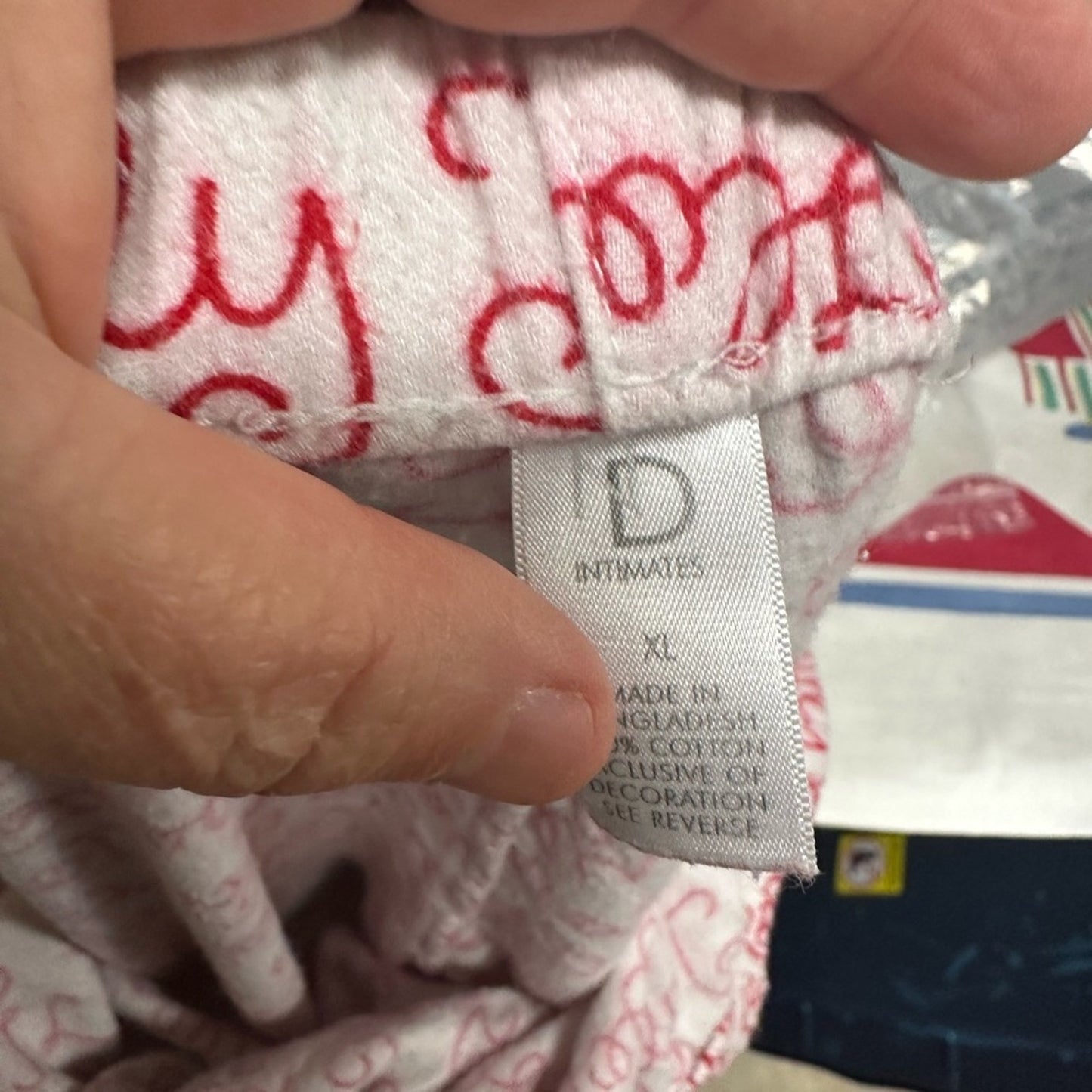 Pink and White Pajama Pants