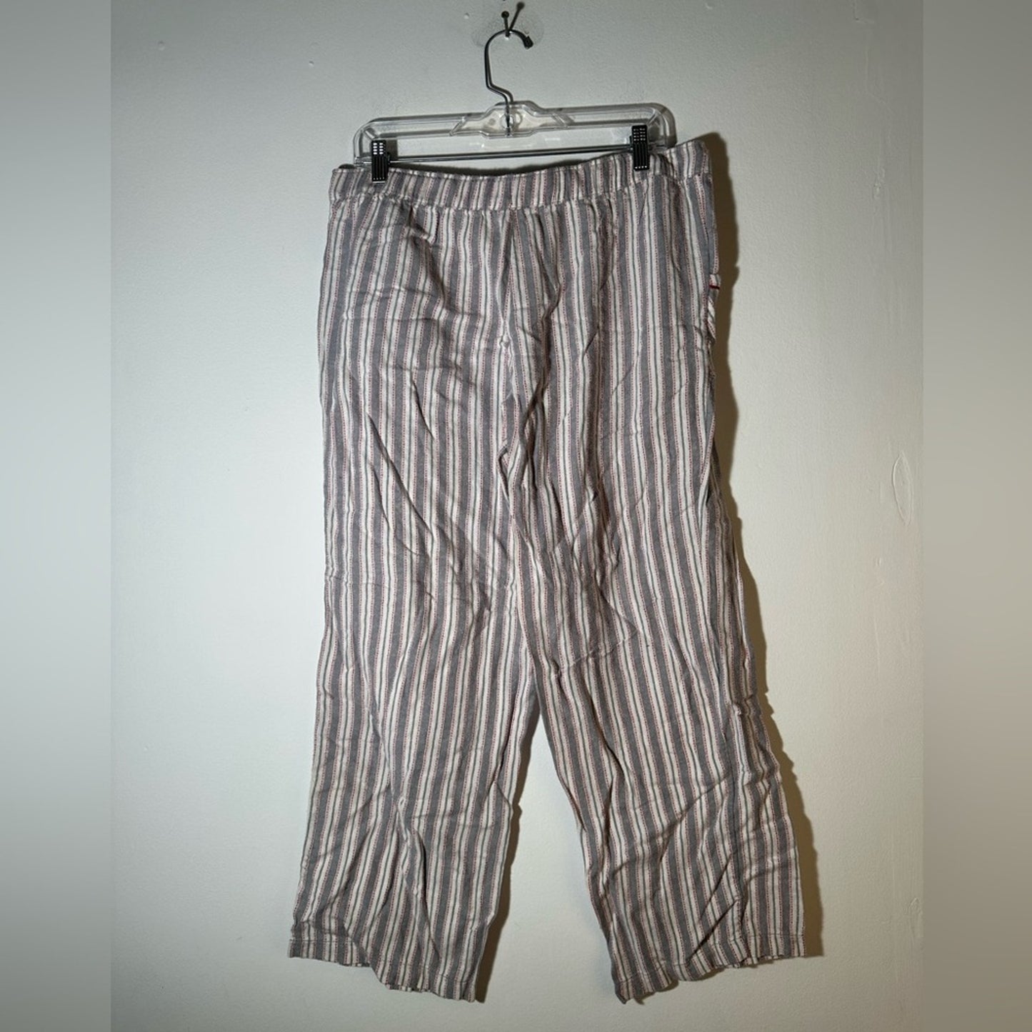 Faded Glory Red and White Striped Pajama Pants