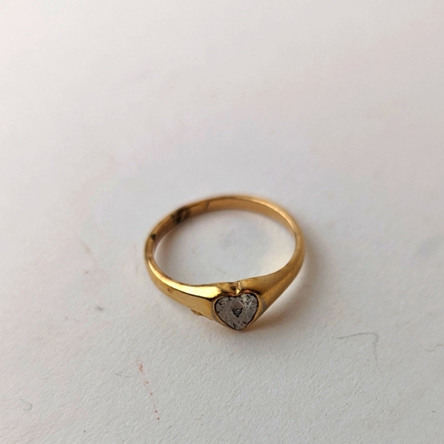 Gold Heart Ring - 6