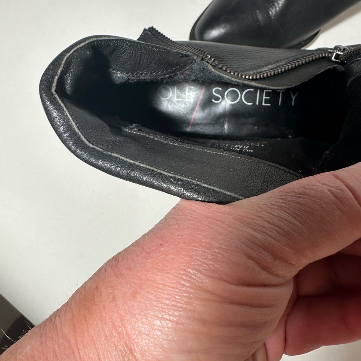 Sole / Society Nickelle Sleek Black Ankle Boots with Elastic Panels