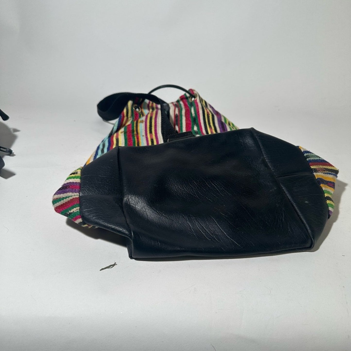 Colorful Striped Drawstring Backpack