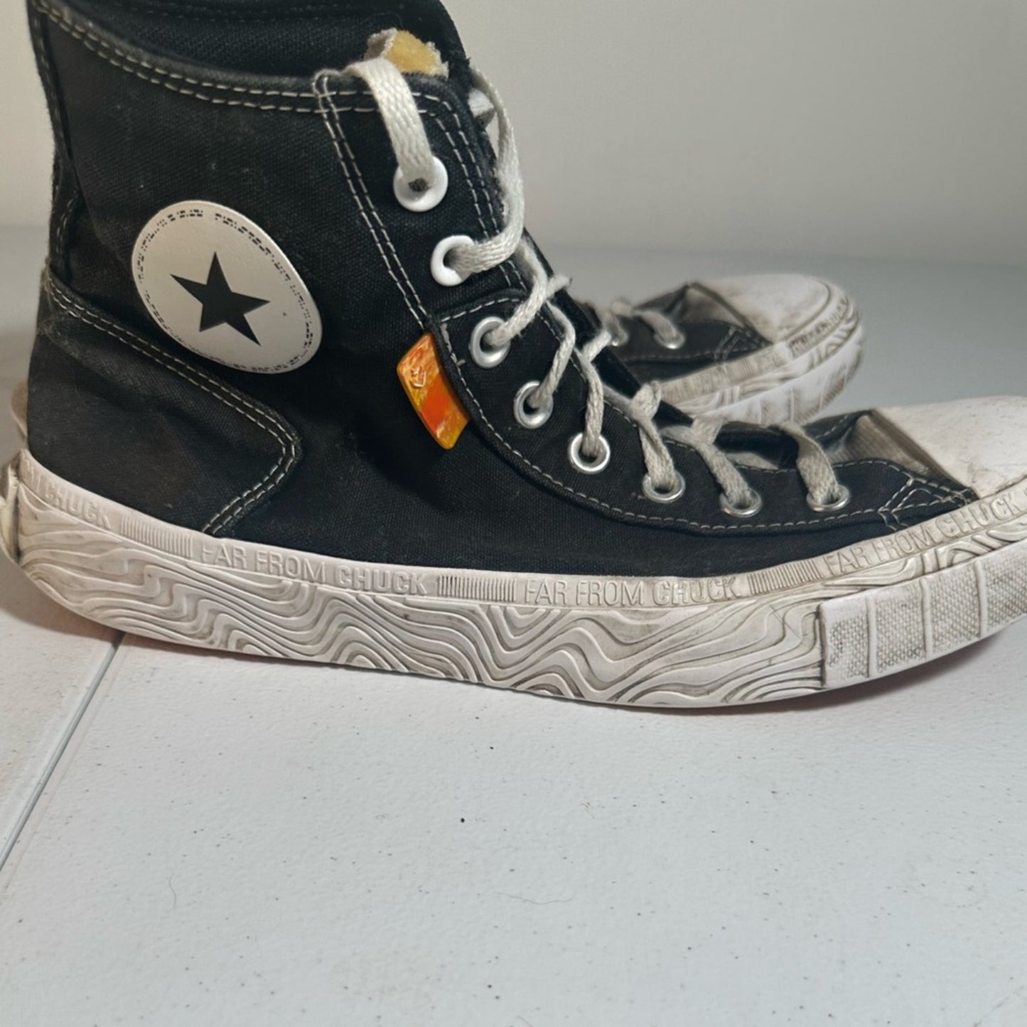 Converse Black High-Top Sneakers with Star Logo