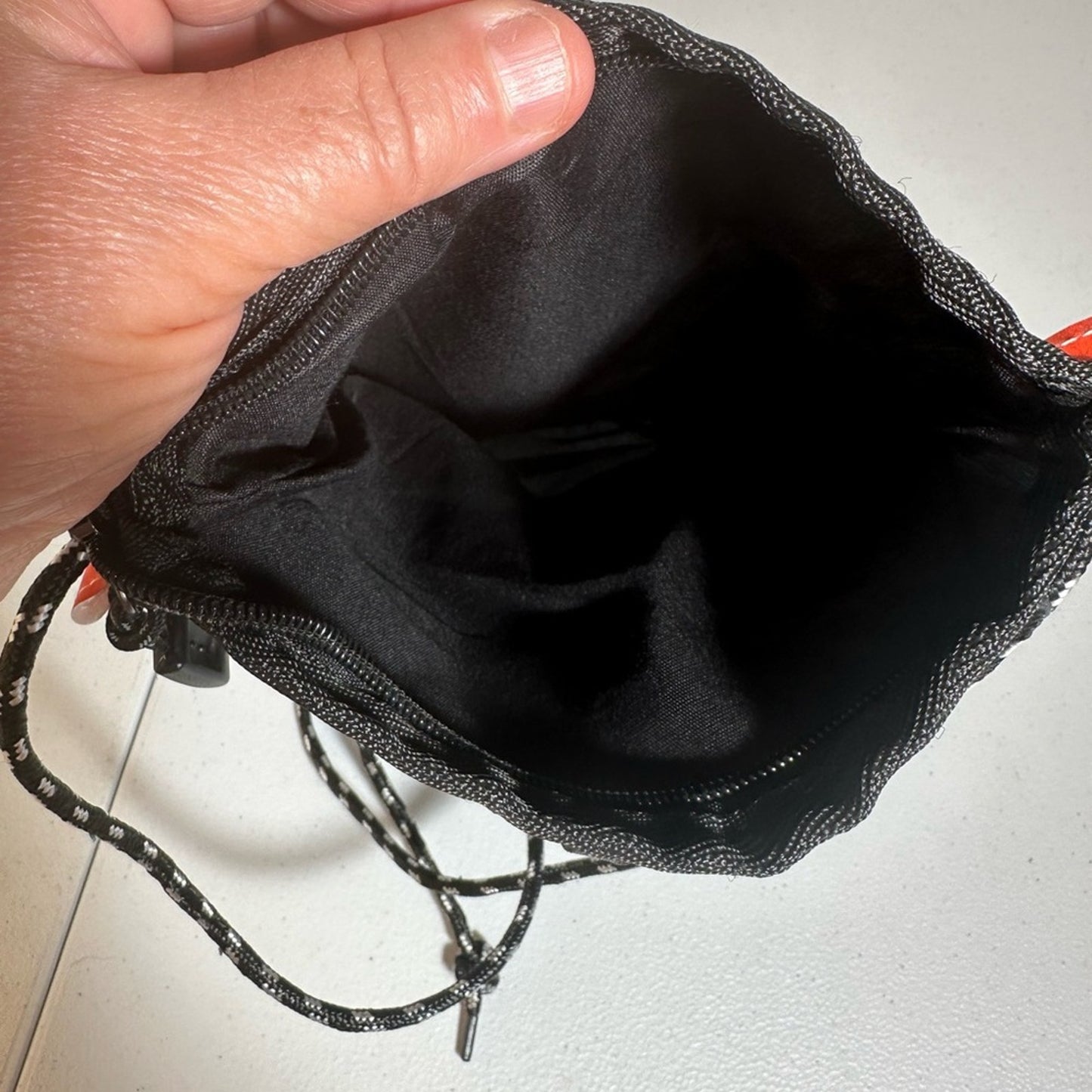 Gray Blue Nylon Crossbody Bag