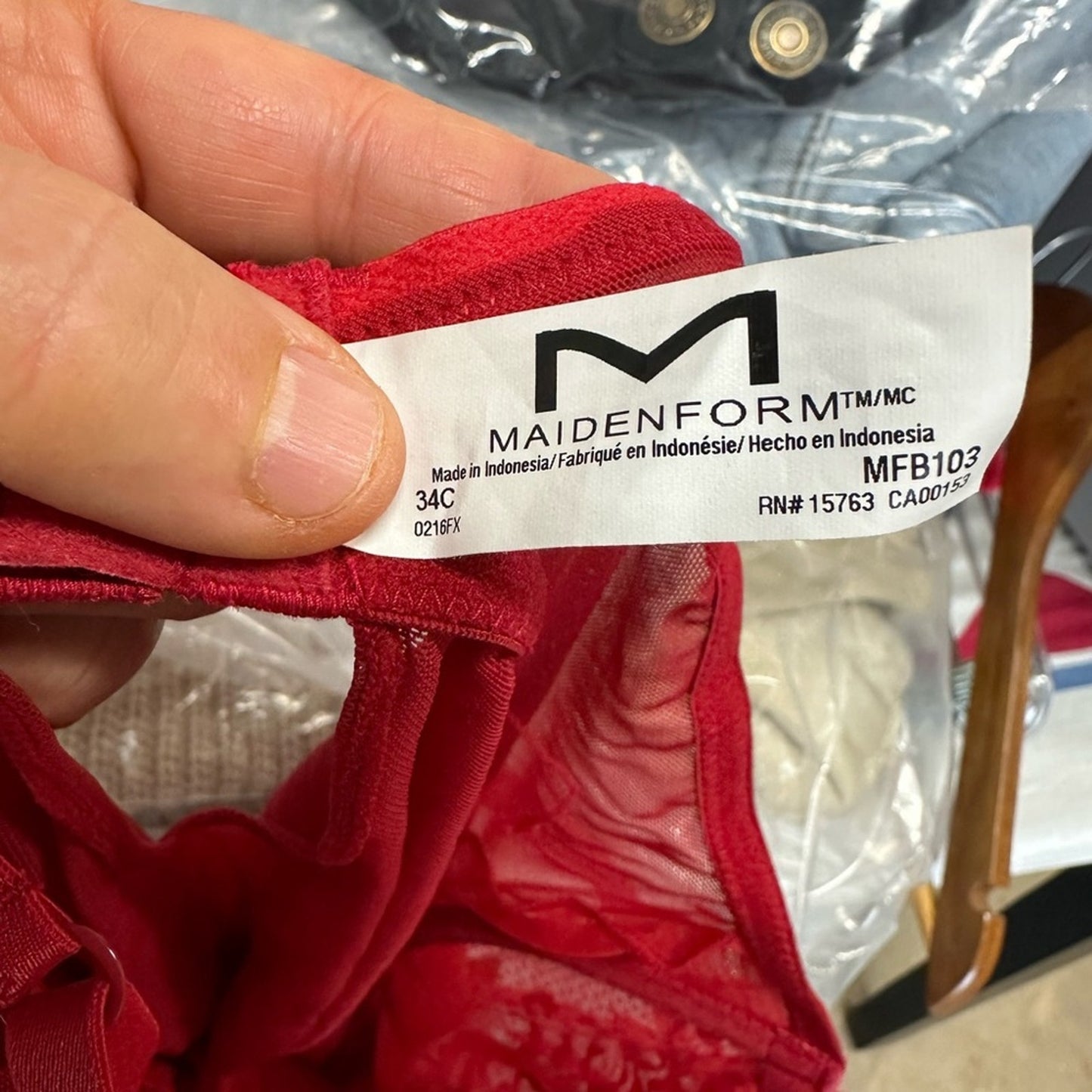 Maidenform Scarlet Lace Lingerie