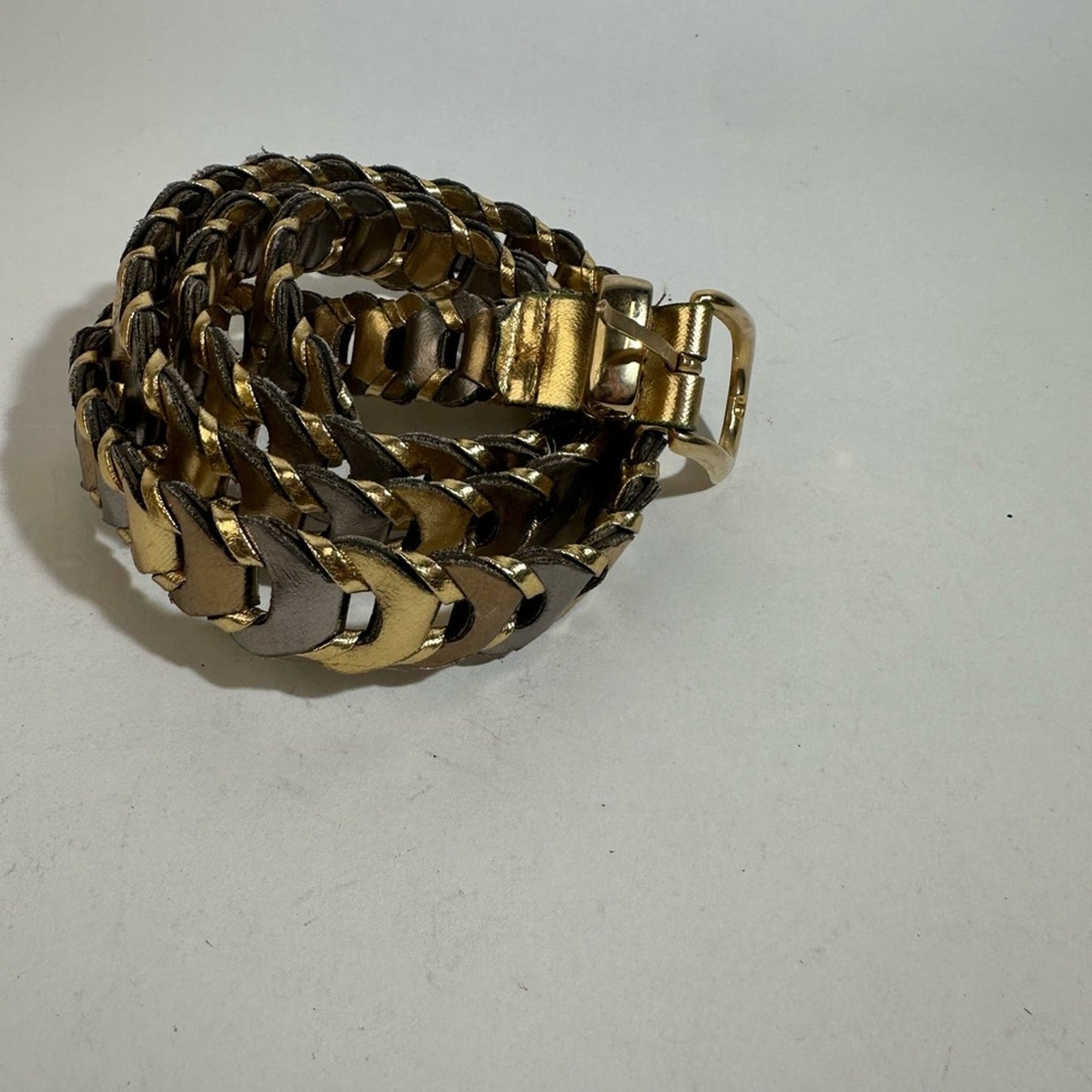 Simulated Gold Braided Belt