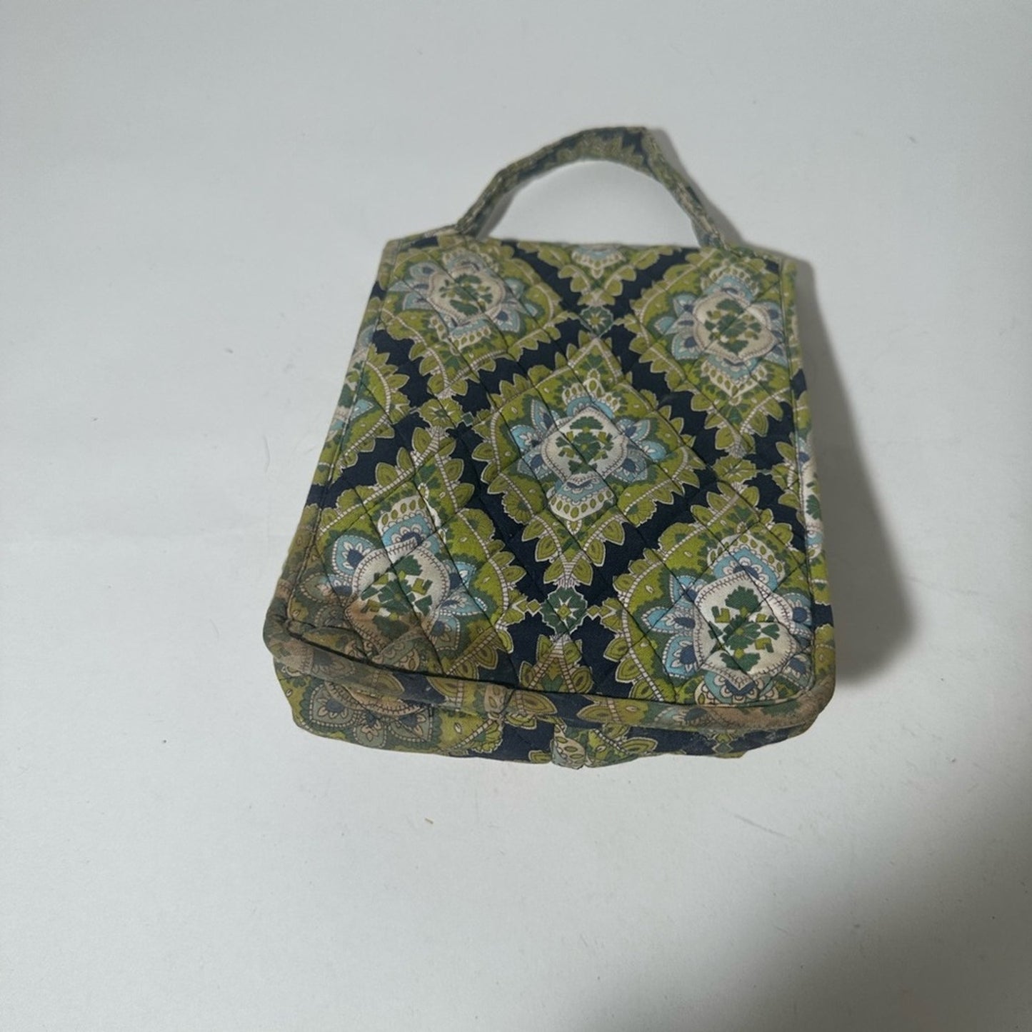Vera Bradley Green and Black Crossbody Bag Quilted Design