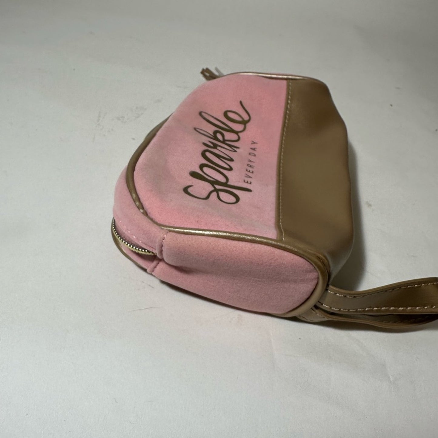 Pink and Tan Women's Bag