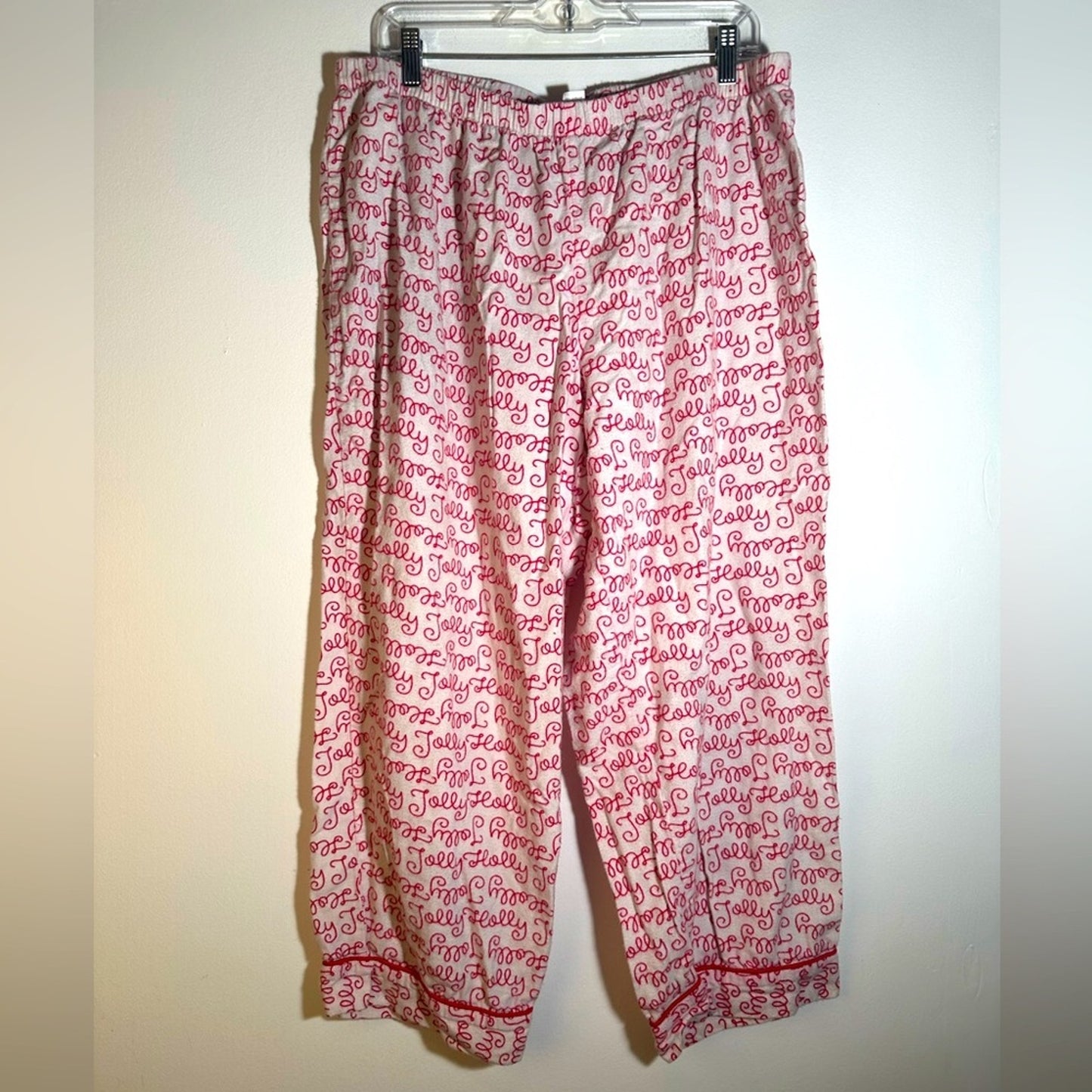 Pink and White Pajama Pants