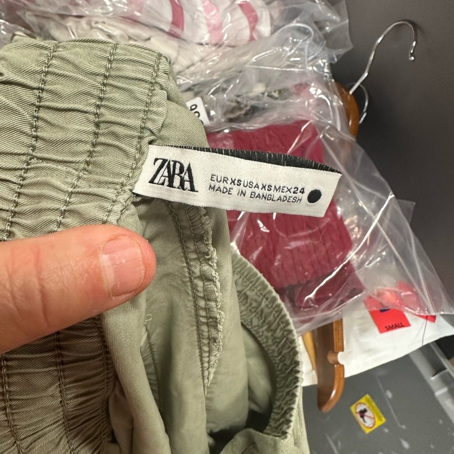 Zara Olive Green Sulky Cargo Pants