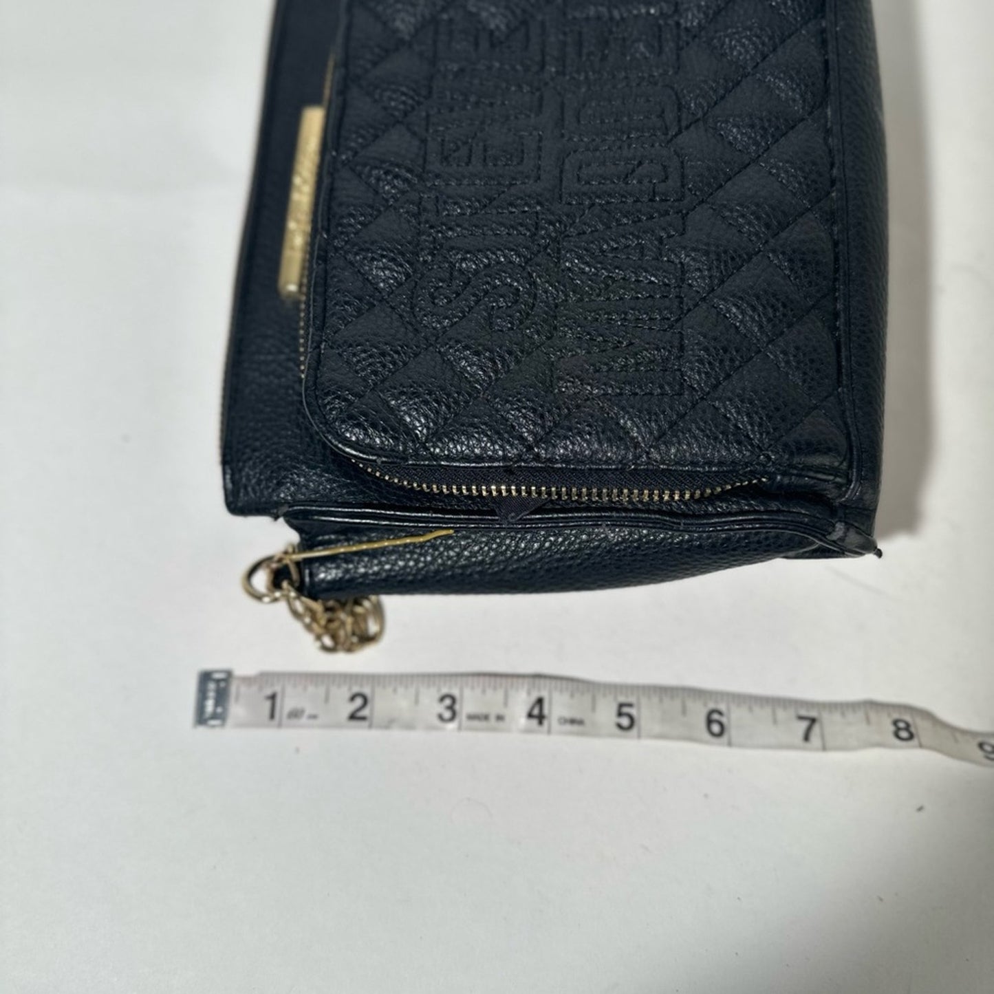 Steve Madden Black Quilted Crossbody with Chain Strap
