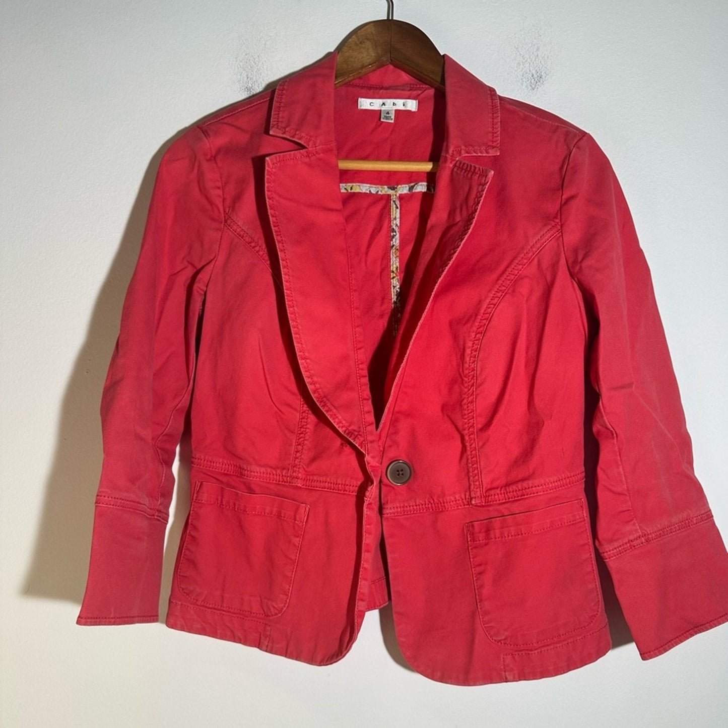CAbi Red Boxy Jacket
