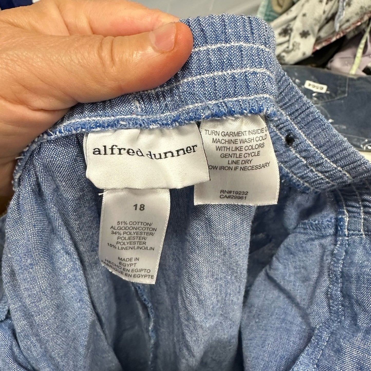 Alfred Dunner Blue Pants