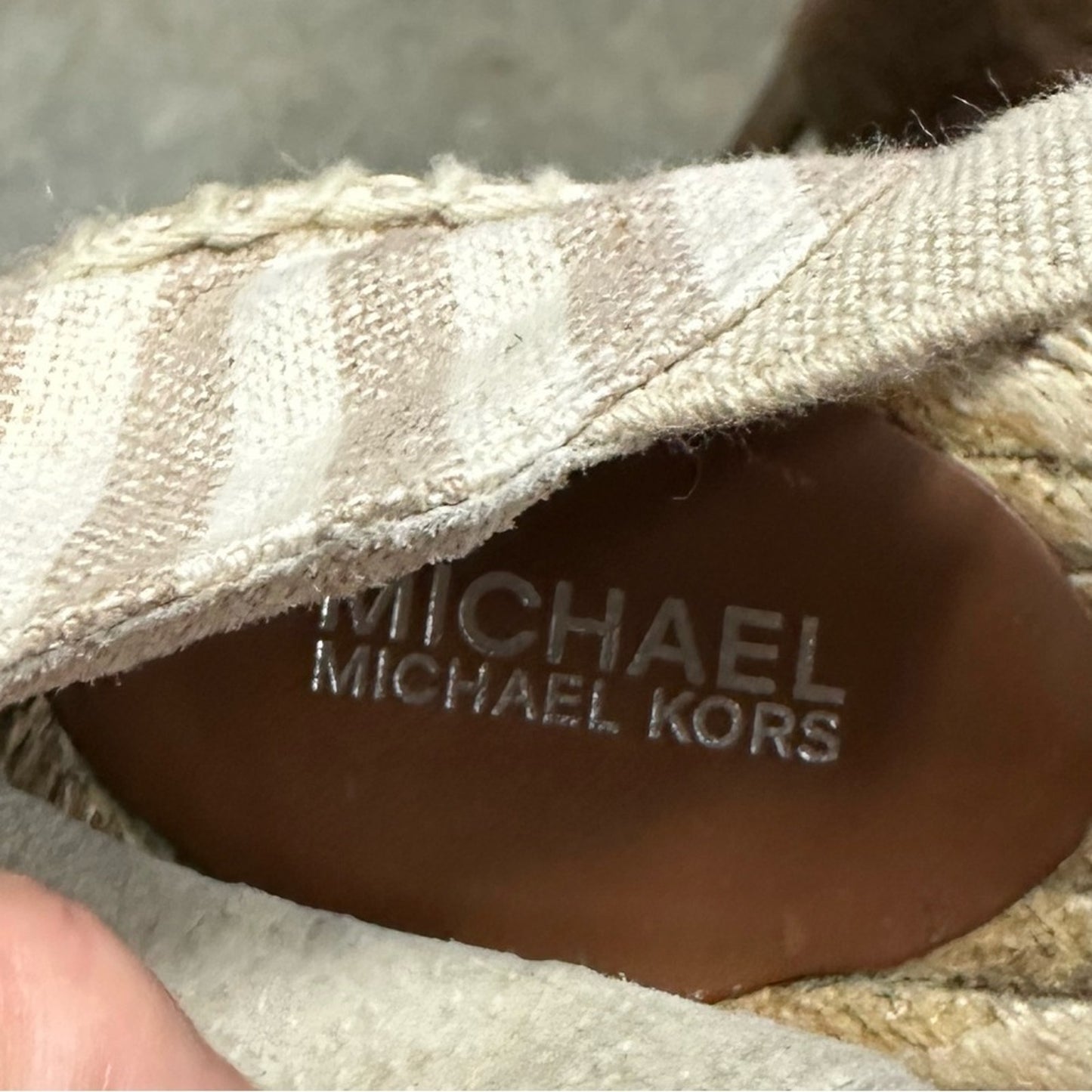 Michael Michael Kors Striped Espadrille Flats