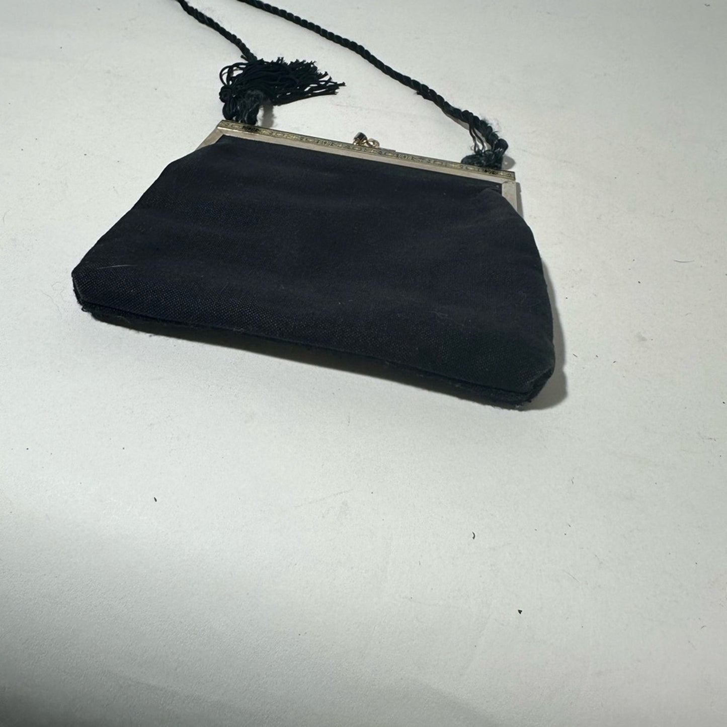 Elegant Black Floral Wristlet Clutch