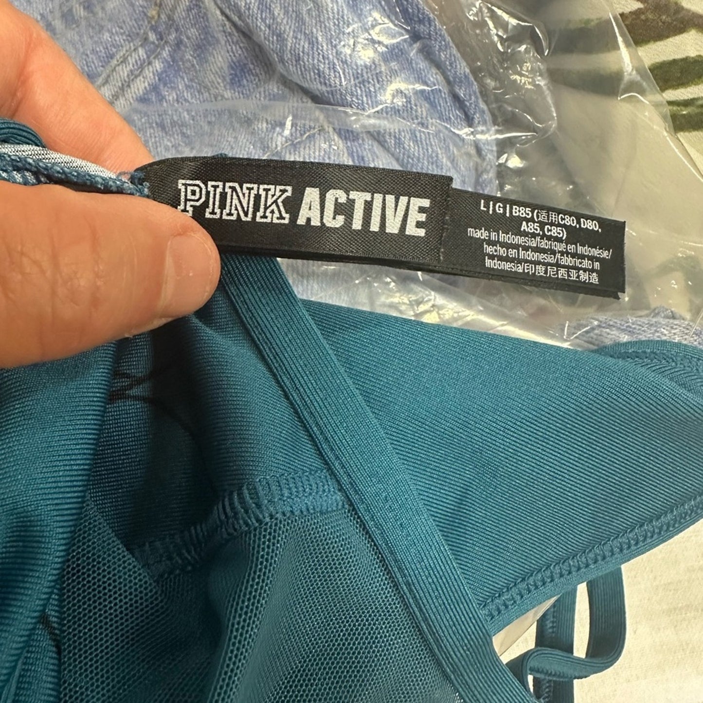 PINK Victoria's Secret Women's Teal Bralette