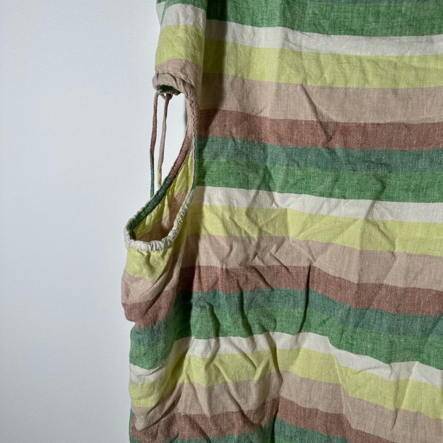 Aerie Green and Pink Dress with Modern Cutout